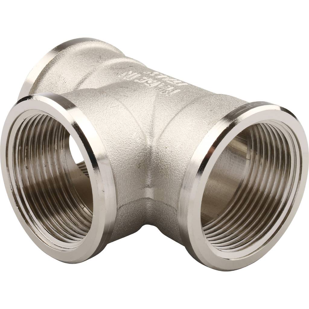 Тройник TIEMME ВВ никелированный 1 1/4 для стальных труб резьбовой