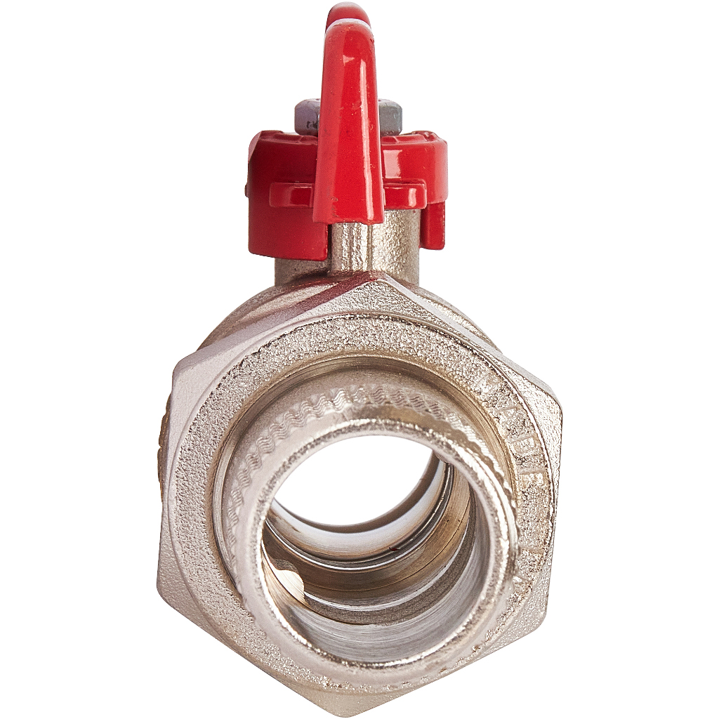 Кран шаровой полнопроходной STOUT с американкой , ВР/НР, ручка бабочка 3/4 (EPDM). Фото 4