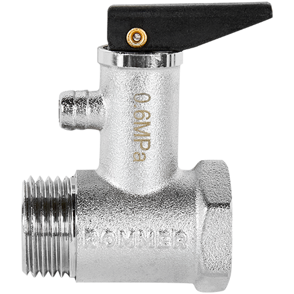 Предохранительный клапан ROMMER для водонагревателя 6 бар 1/2