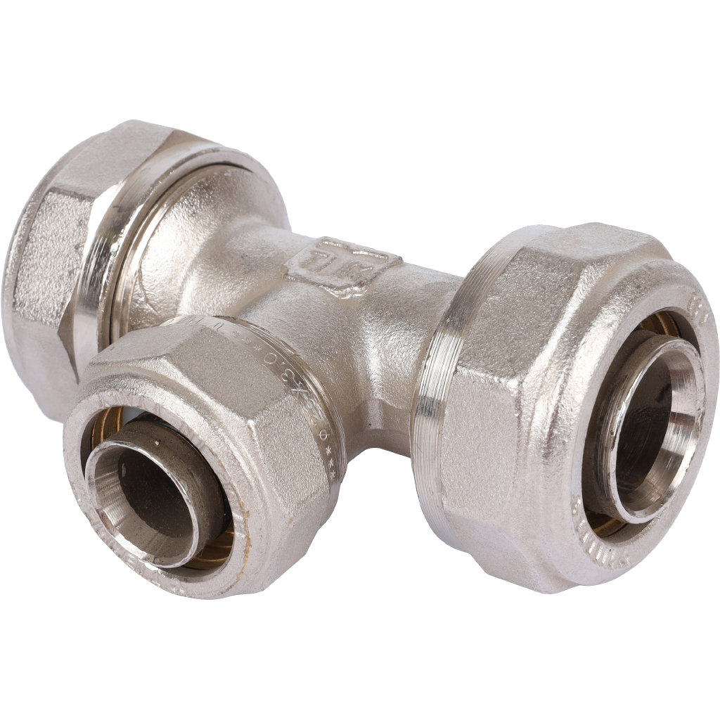 Тройник переходной TIEMME (32.3х26.3х32.3) для металлопластиковых труб винтовой