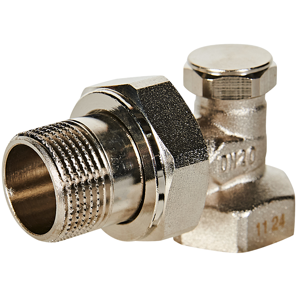 Клапан запорно-балансировочный ROMMER RVL-0002-100020 угловой 3/4