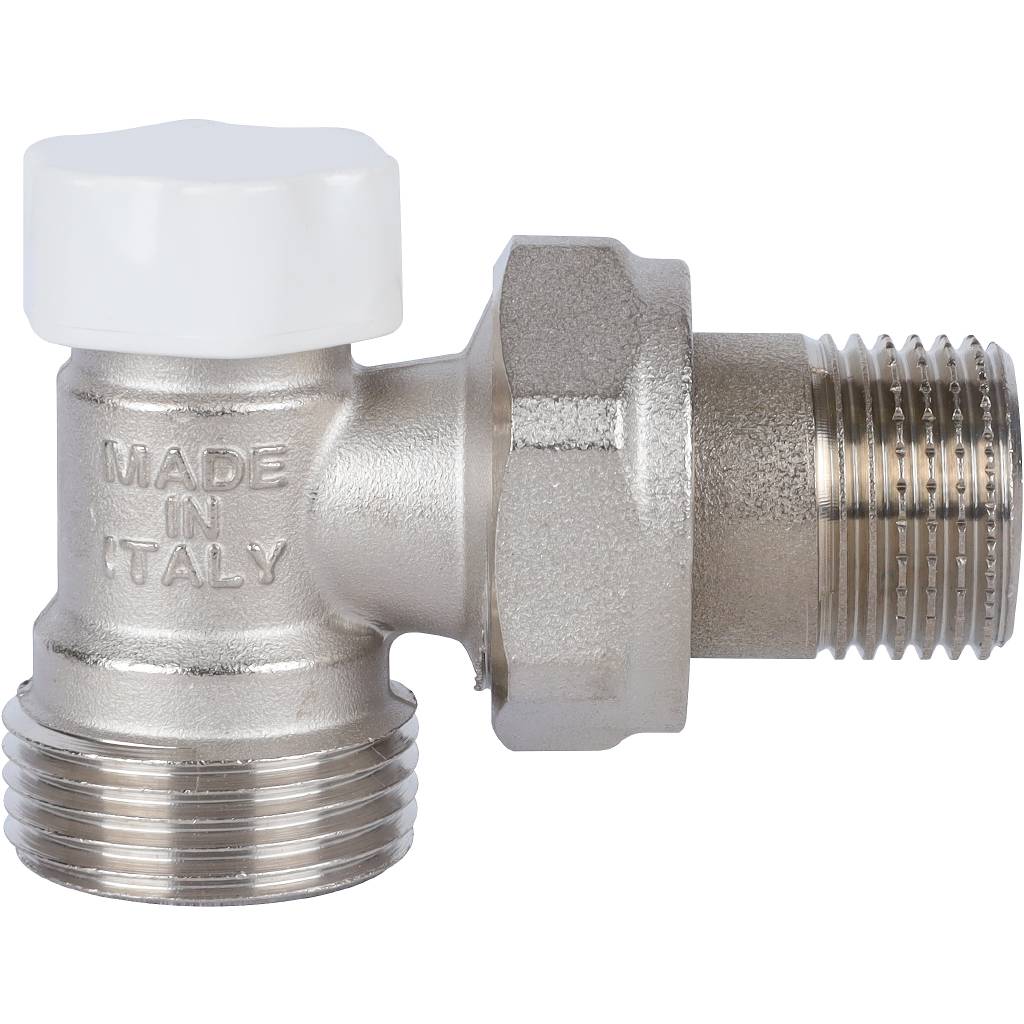 Клапан запорно-балансировочный угловой STOUT SVL 1/2 х 3/4 ЕК. Фото 2