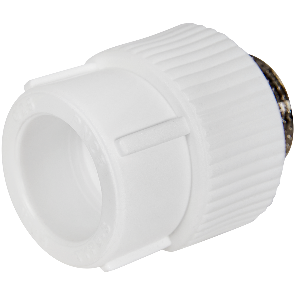 Муфта комбинированная Pro Aqua d= 25-3/4 PP-R НР Белая