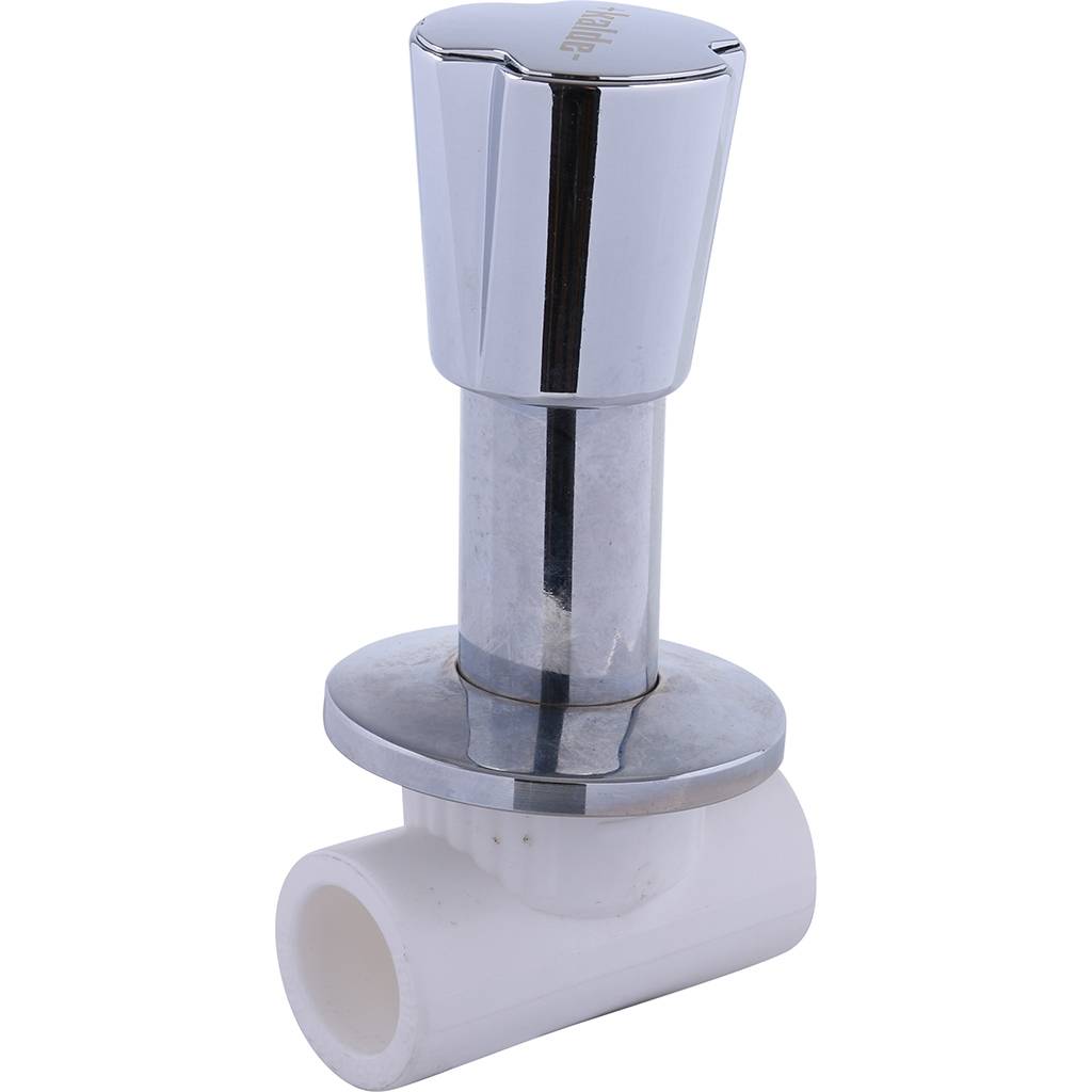 Вентиль Kalde c хромированной ручкой трилистник d=25. Фото 0