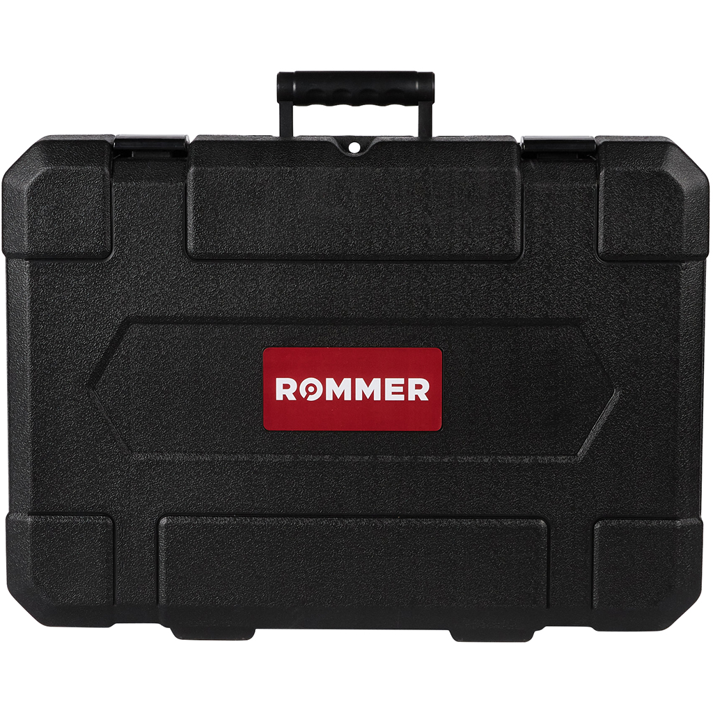 Набор пресс-инструмента ROMMER (пресс-инструмент, 2 аккумулятора 4.0 Ач, зарядное устройство, пластиковый чемодан). Фото 10