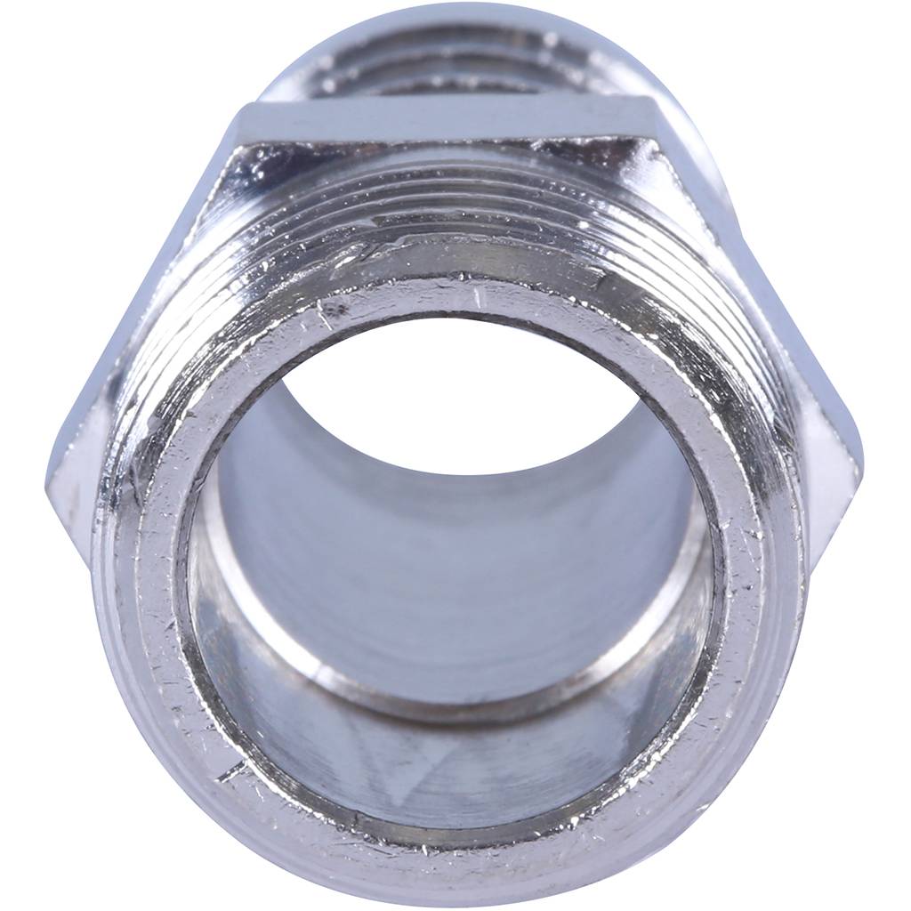 Штуцер STOUT НР никелированный 1/2 x18. Фото 5