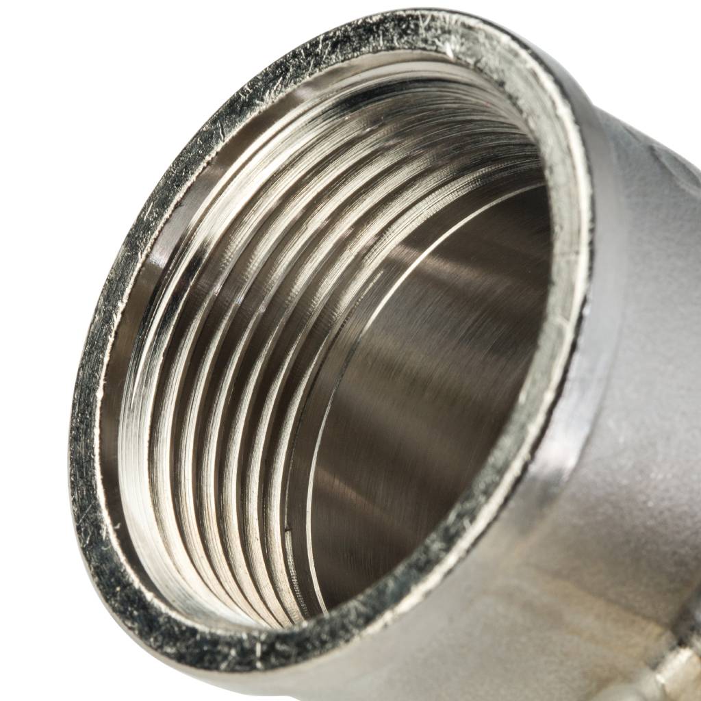 Угольник STOUT ВВ никелированный 1 1/4. Фото 5