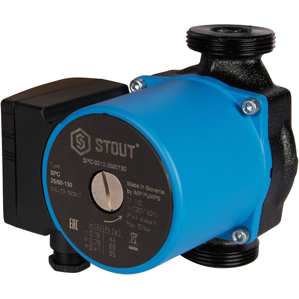 Насос циркуляционный STOUT 25/60-130. Фото 0