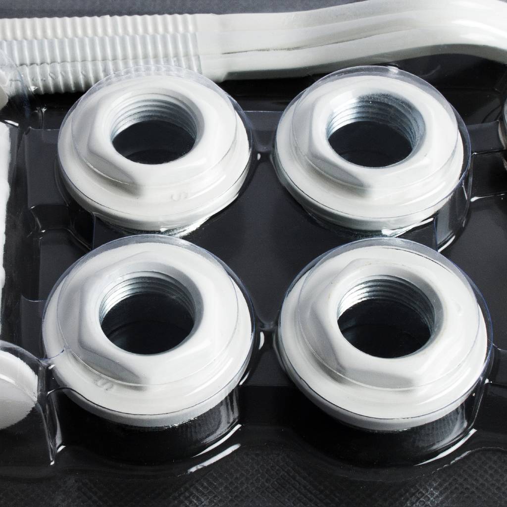 Монтажный комплект ROMMER 1/2 13 в 1 (RAL9016) c 3-мя кронштейнами. Фото 3