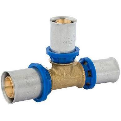 Тройник APE переходной 20х16х16 для металлопластиковых труб прессовой