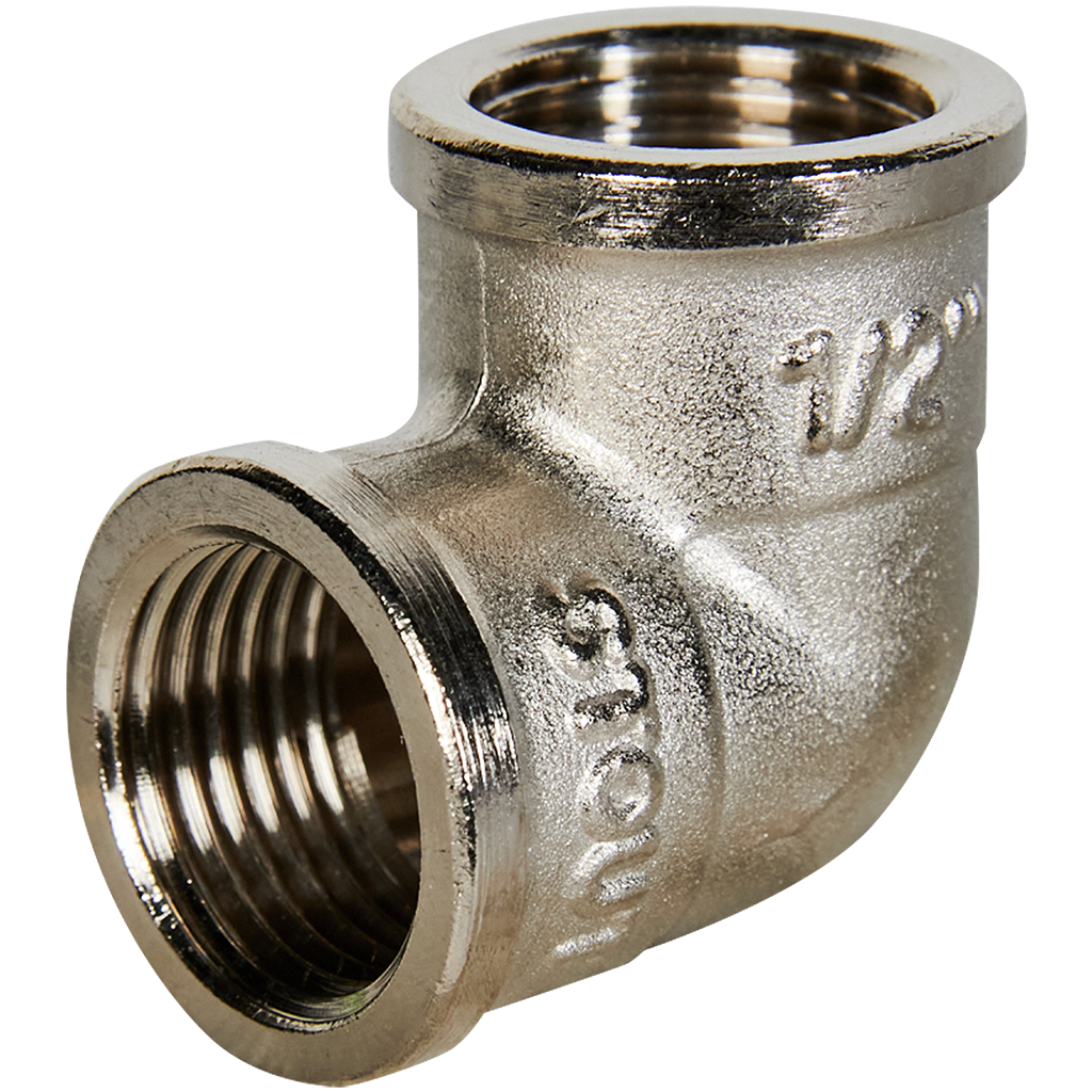 Угольник STOUT ВВ никелированный 1/2