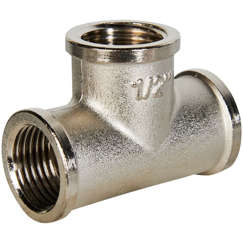 Тройник STOUT ВВ никелированный 1/2