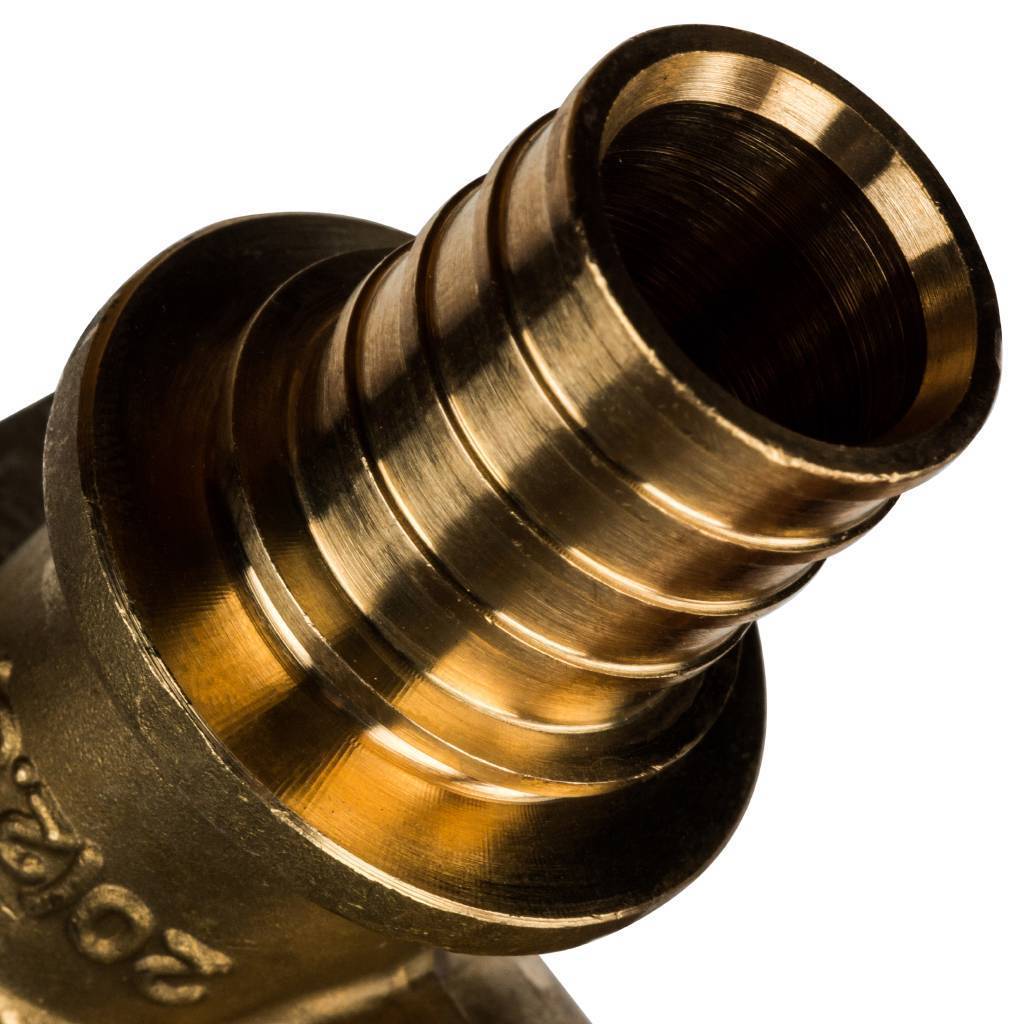 Угольник STOUT настенный с креплением 20xRp 1/2 для труб из сшитого полиэтилена аксиальный. Фото 3