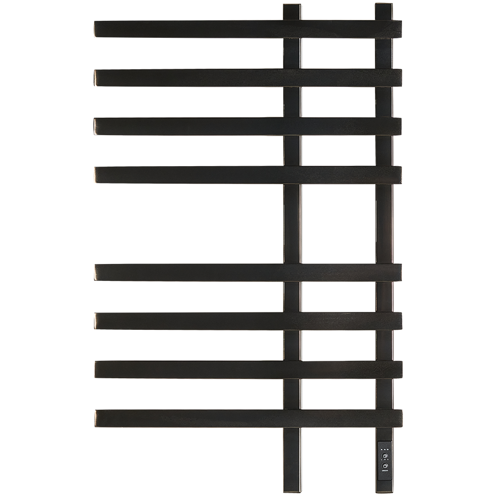 Полотенцесушитель STOUT электрический  SOUL quadro 80*50 Оружейная сталь. Фото 0