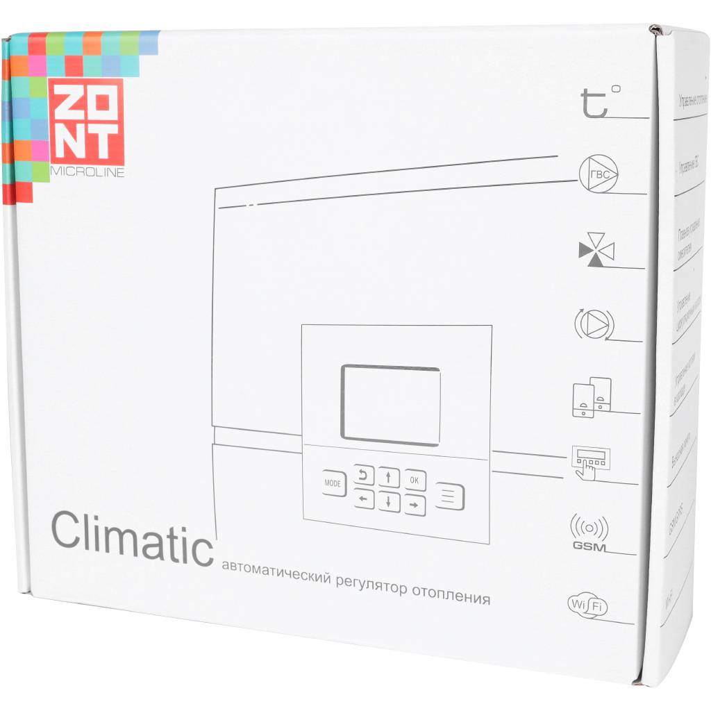 Погодозависимый автоматический регулятор ZONT Climatic 1.3 (741) для многоконтурных систем отопления (1 прямой + 3 смесительных контура). Фото 6