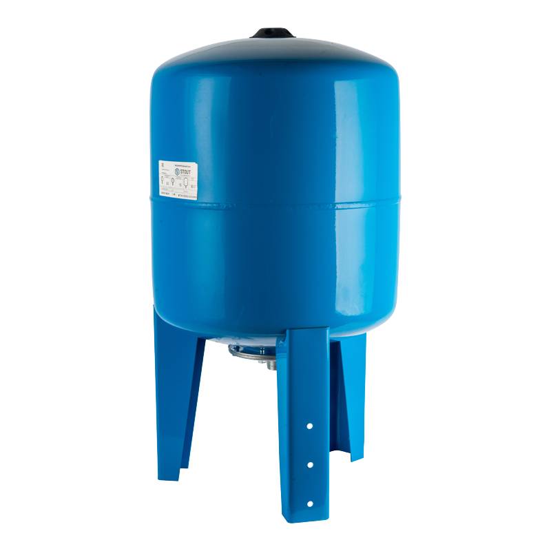Расширительный бак STOUT STW-0002 гидроаккумулятор 50 л. вертикальный (цвет синий). Фото 7