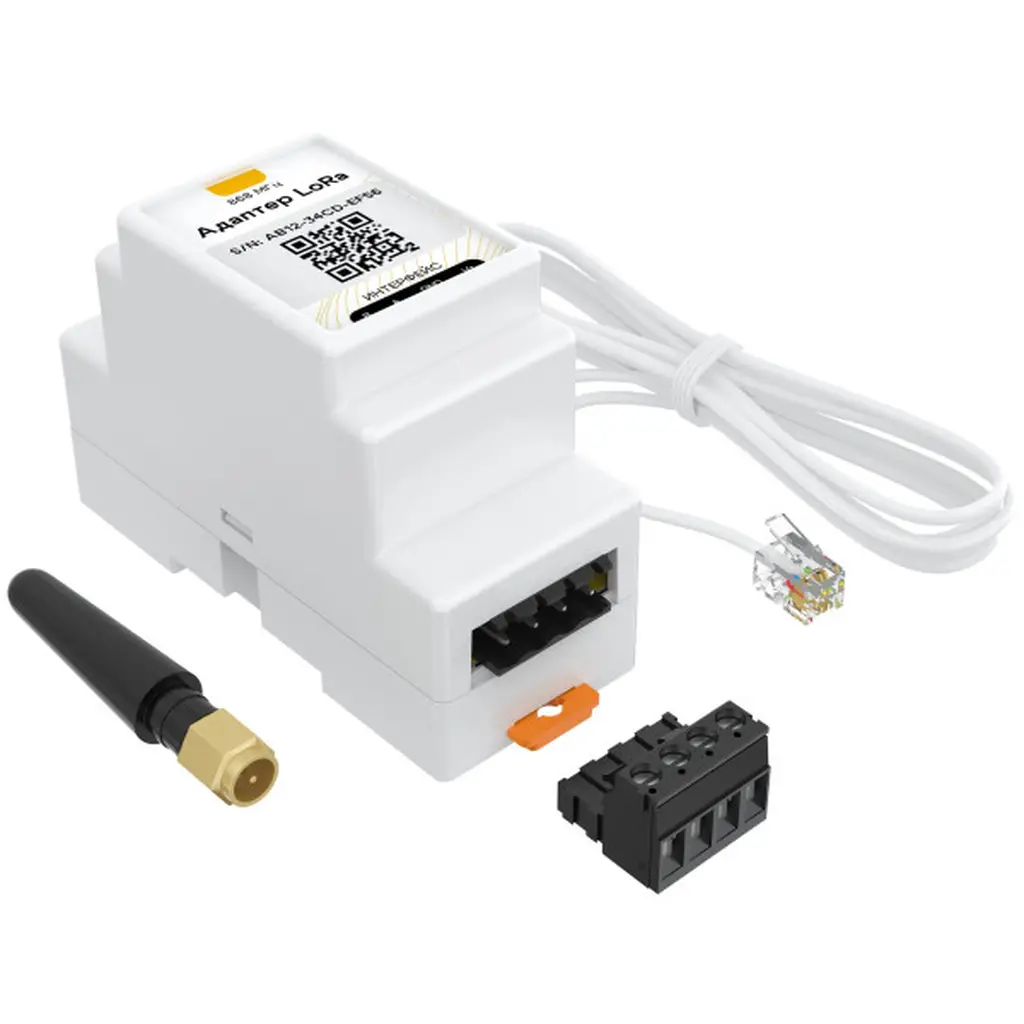 ec01096 (ec01040) Ectocontrol Адаптер для датчиков LoRa, DIN, RS485 (Modbus). Фото 1