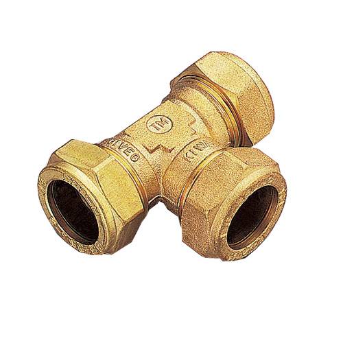 Тройник TIEMME обж 22х28х22