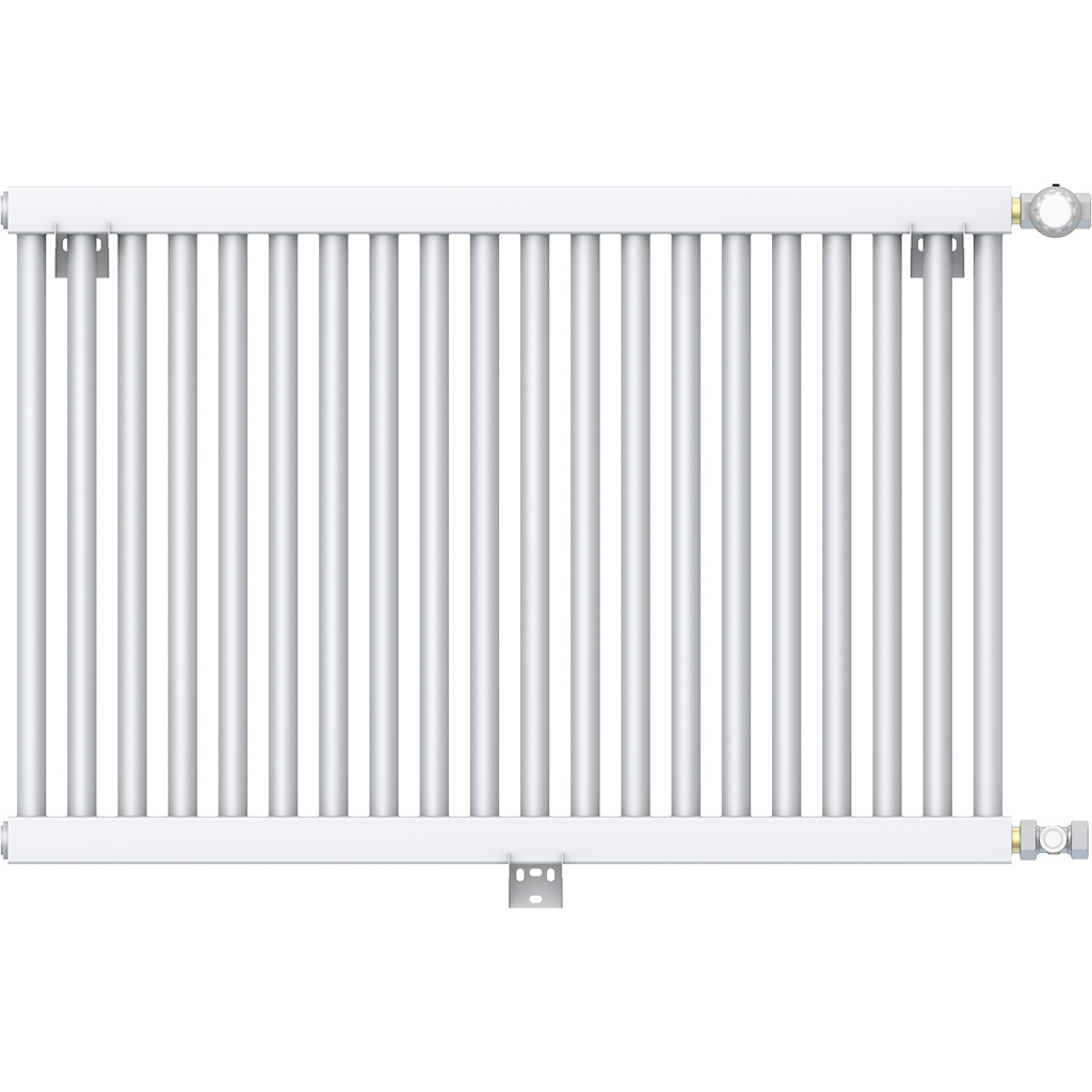 1-но трубчатый стальной радиатор ROMMER RST 1030/21 секция нижнее подключение RAL9016