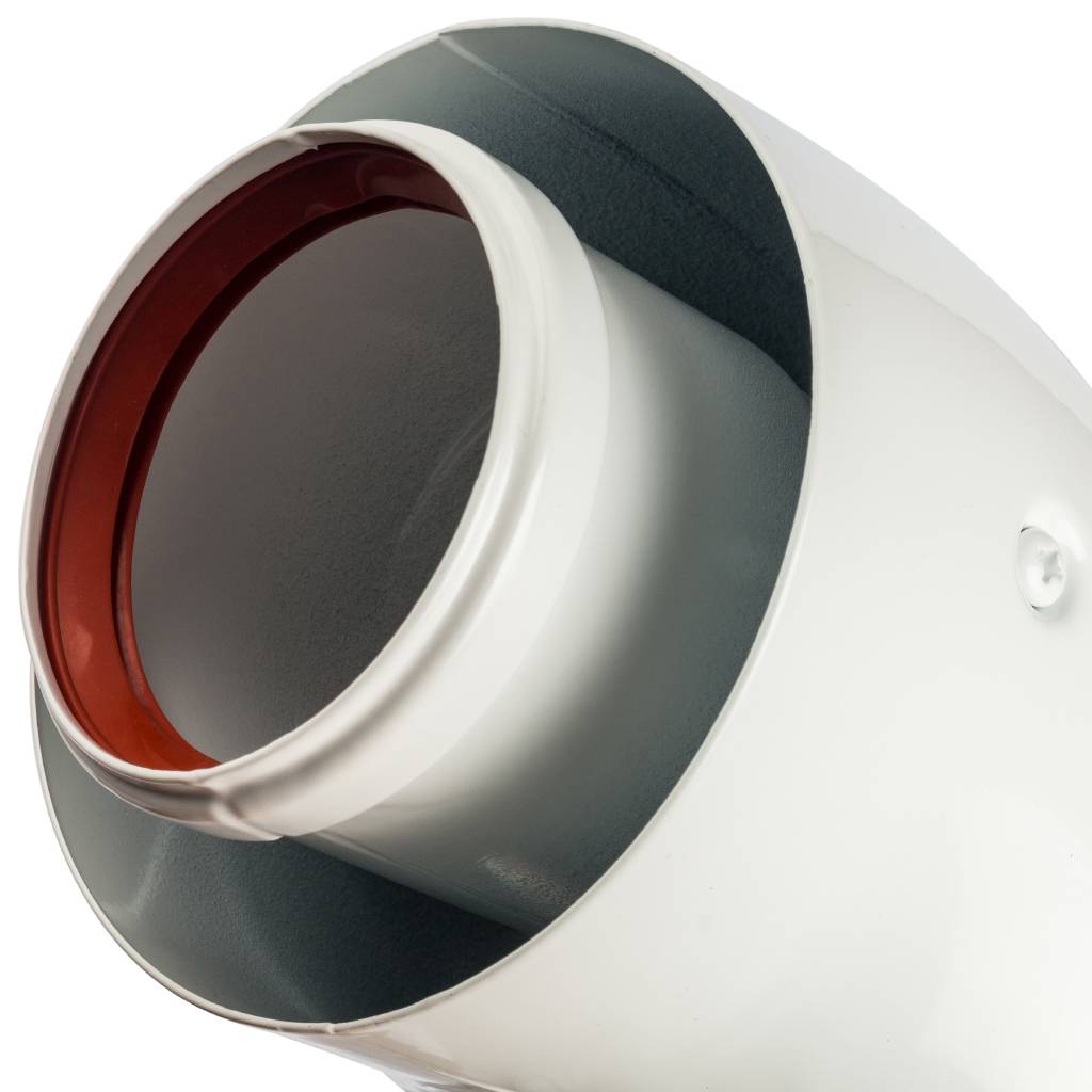 Адаптер для котла угловой STOUT DN60/100 90° коаксиальный (совместимый с Bosch, Buderus)(с логотипом). Фото 4