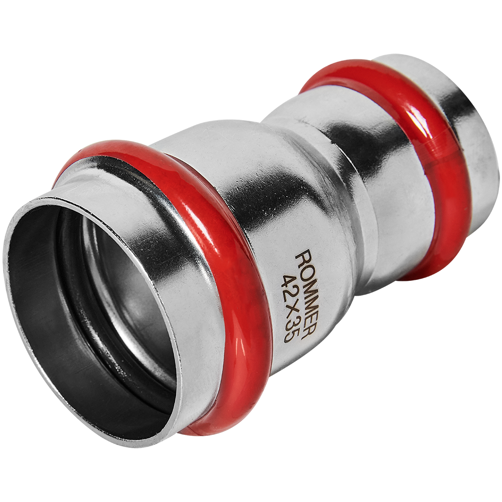 Муфта ROMMER переходная ВПр 42х35 из нержавеющей стали прессовой