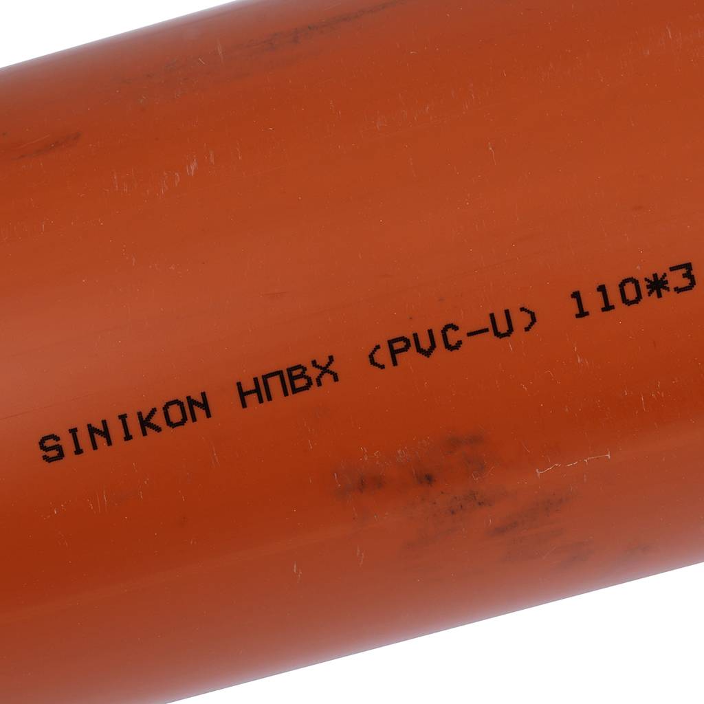 Sinikon НПВХ Труба для нар. канализации D 110 x 3,2 SN4 (Длина: 500 мм). Фото 3