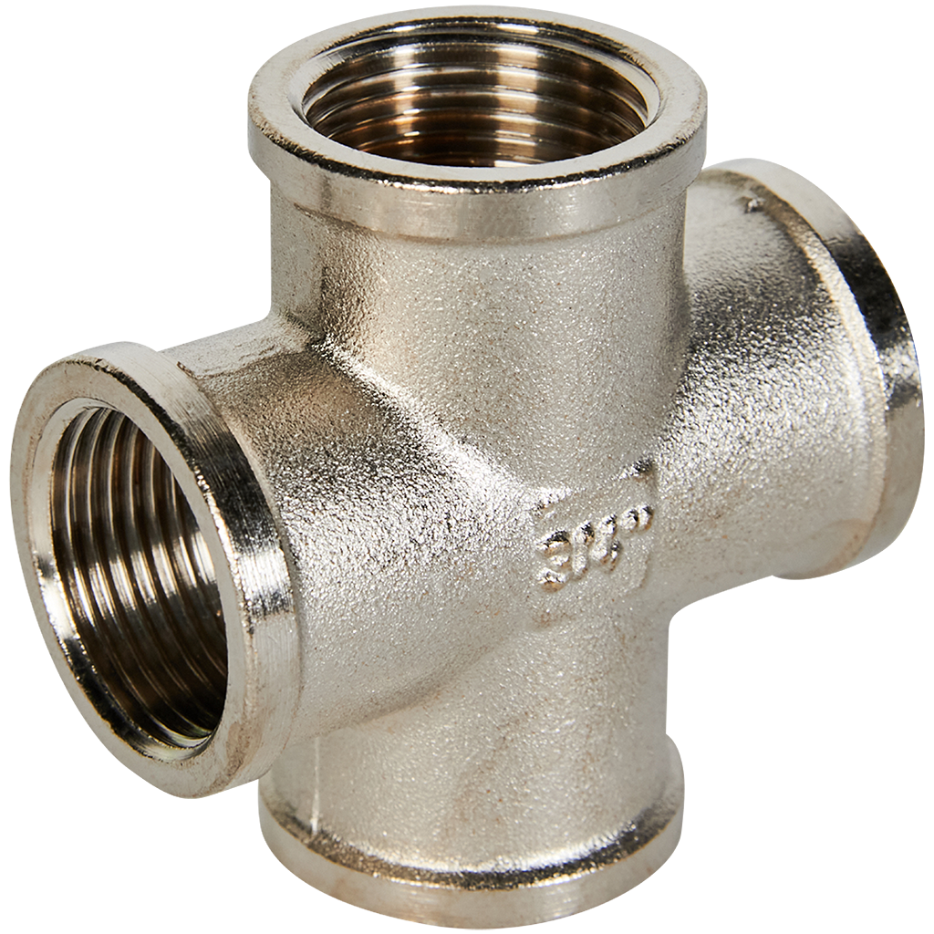 Крестовина STOUT ВВ никелированная 3/4