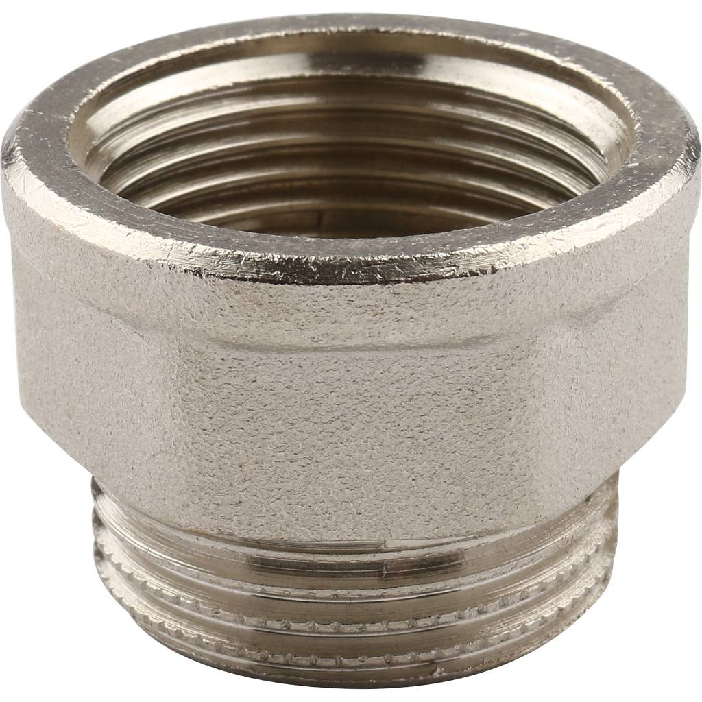 Переходник TIEMME НВ никелированный 1х1. Фото 0