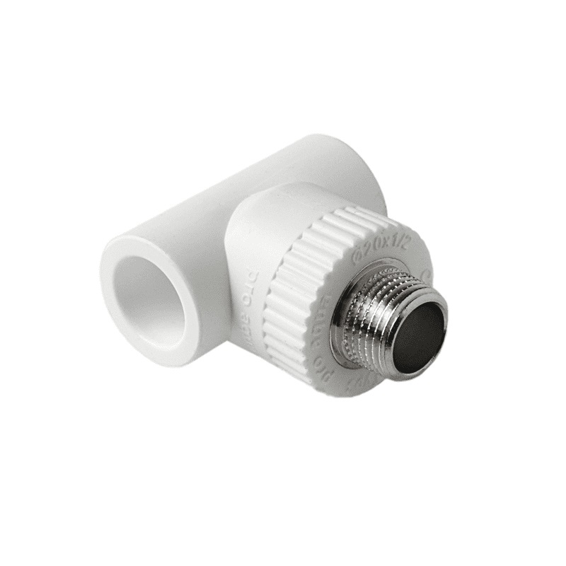 Тройник комбинированный Pro Aqua d=25-3/4 PP-R НР Белый. Фото 0