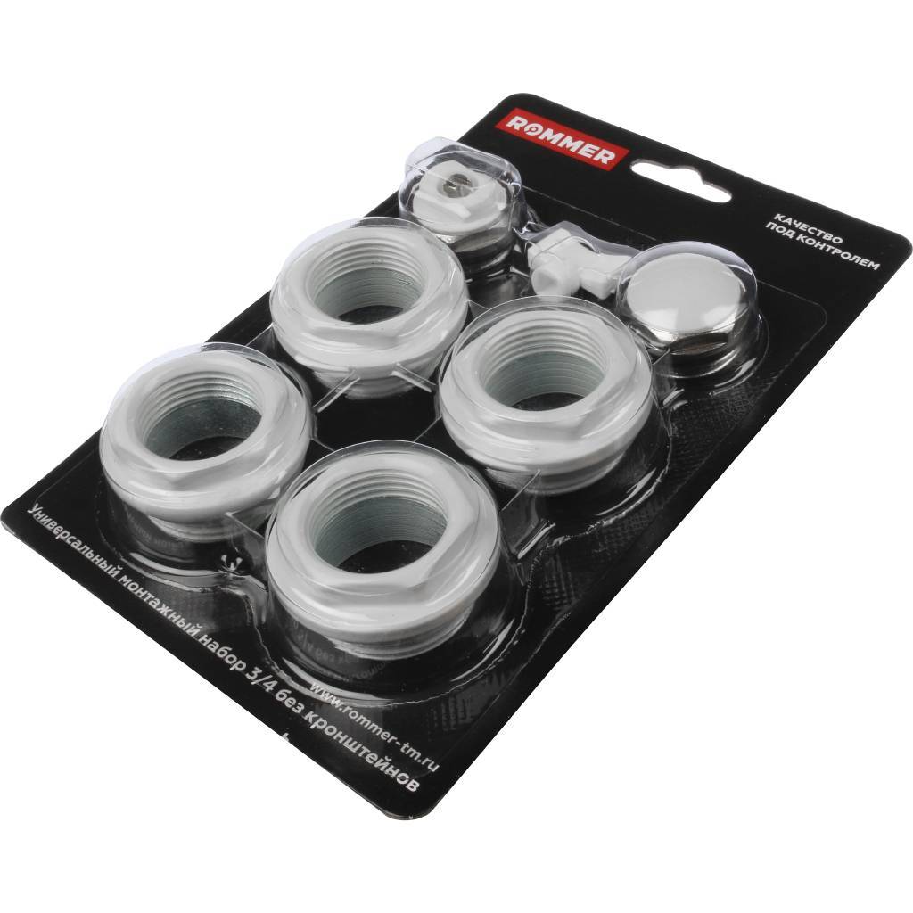 Монтажный комплект ROMMER 3/4 7 в 1 (RAL9016). Фото 3