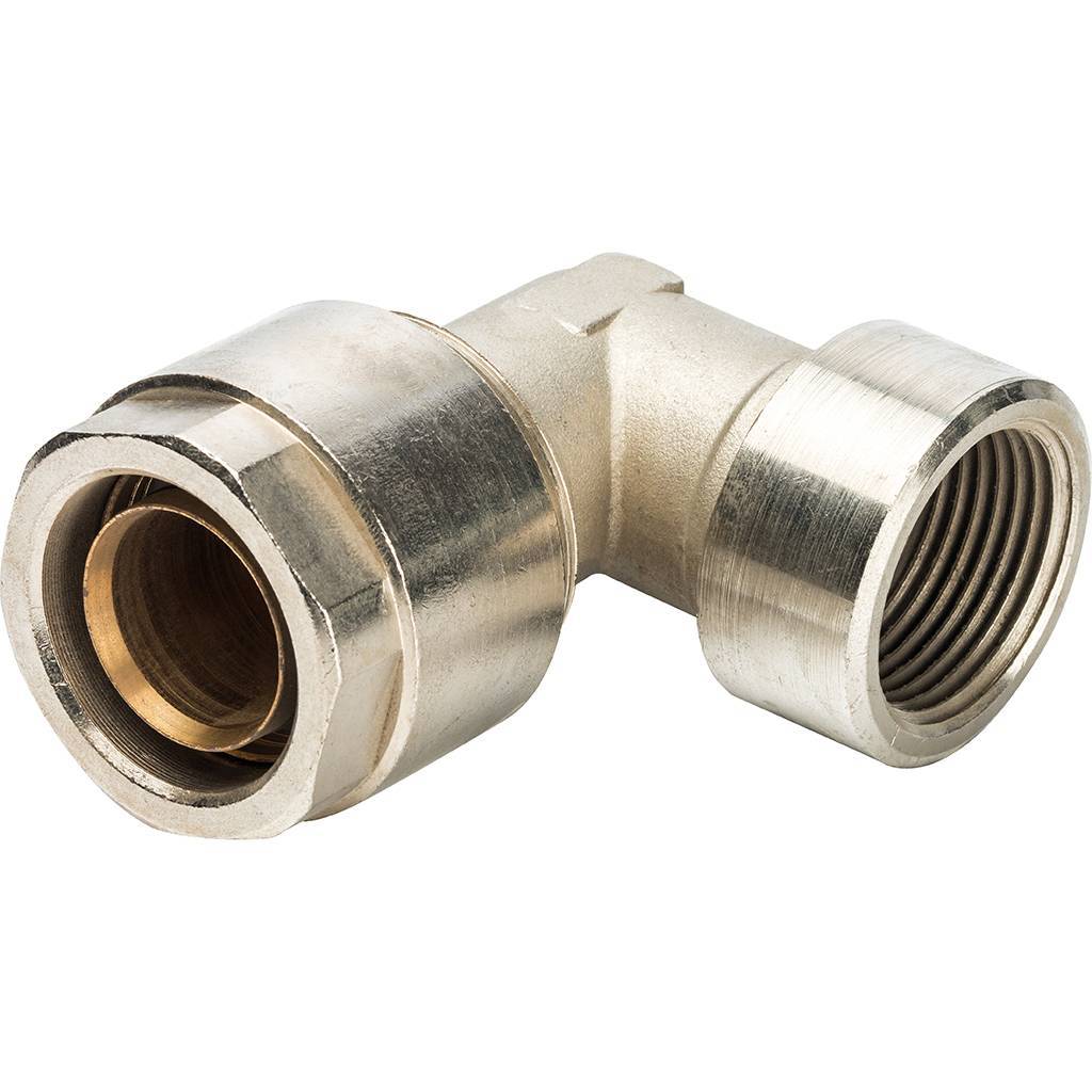 Угольник 90 с внутр.резьбой Prandelli Multyrama (32х3,0х1) для металлопластиковых труб винтовой