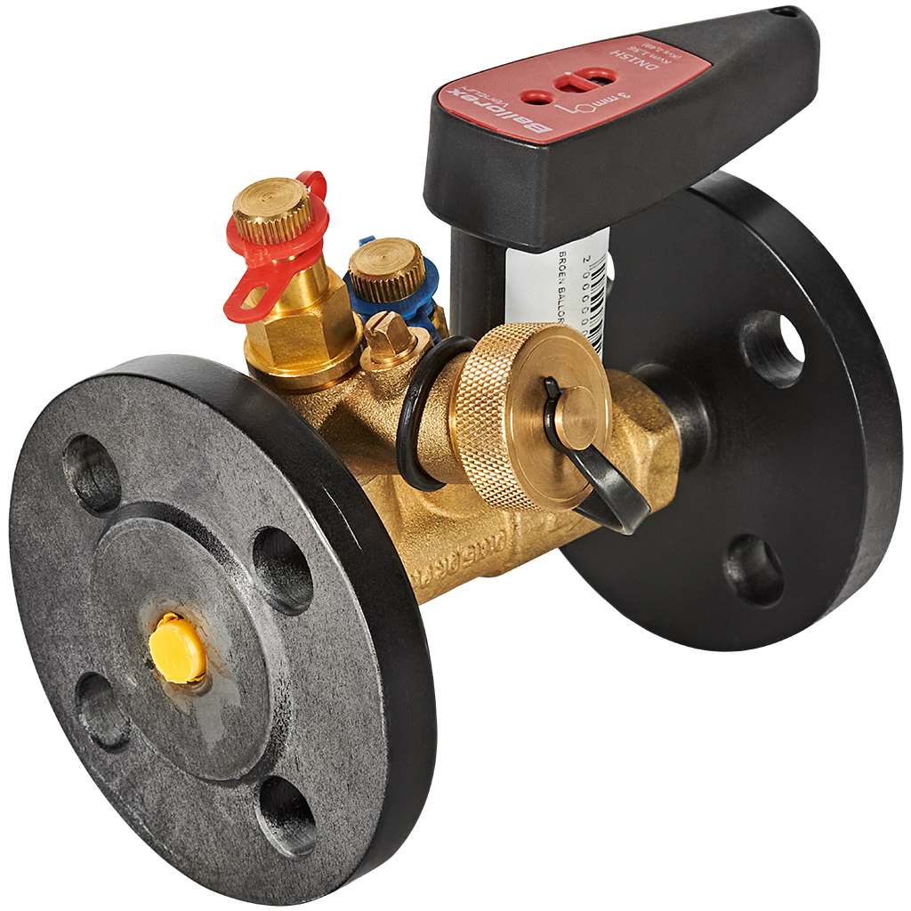 Клапан балансировочный БРОЕН Venturi FODRV DN 015 PN 16 ручной фланцевый повышенной пропускной способности с дренажем