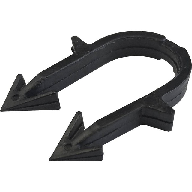 Скоба якорная для труб STOUT д.16-20мм, цвет черный