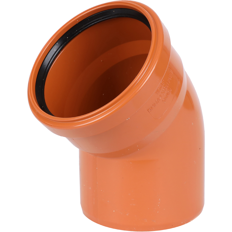 Отвод Sinikon D110 x 45° для нар. канализации