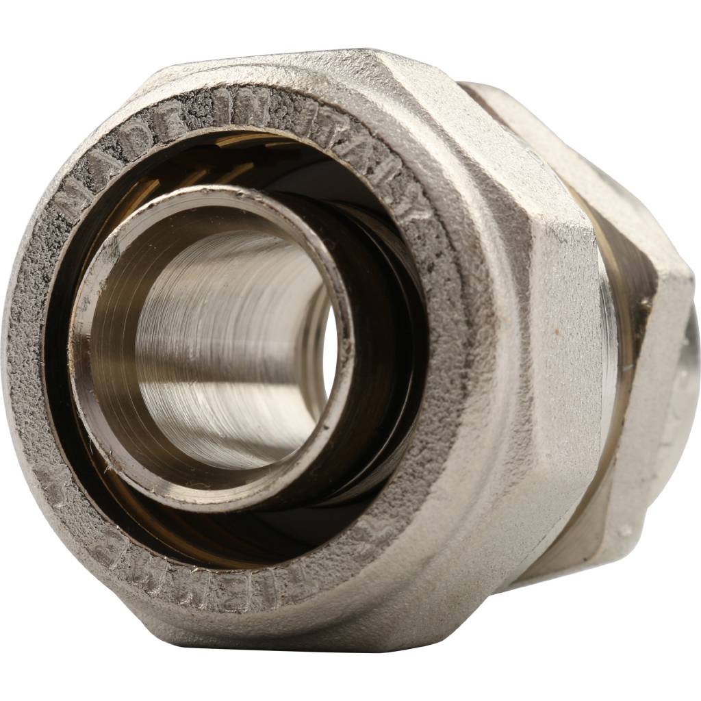 Муфта TIEMME с внутренней резьбой (26х3.0х3/4) для металлопластиковых труб винтовой