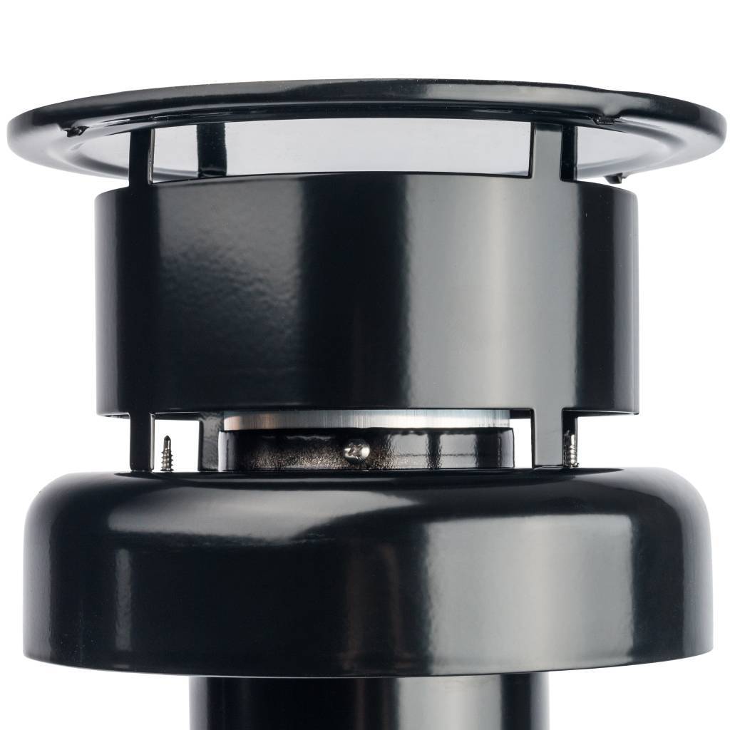 Элемент дымохода STOUT DN80/100 к-т адаптер вертикальный утепленный, 584 мм, финальный участок. Фото 2