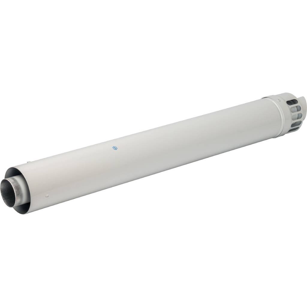 Конечный участок STOUT DN60/100 1000 мм для горизонтального прохода через стену с антиобмерз.оголовком