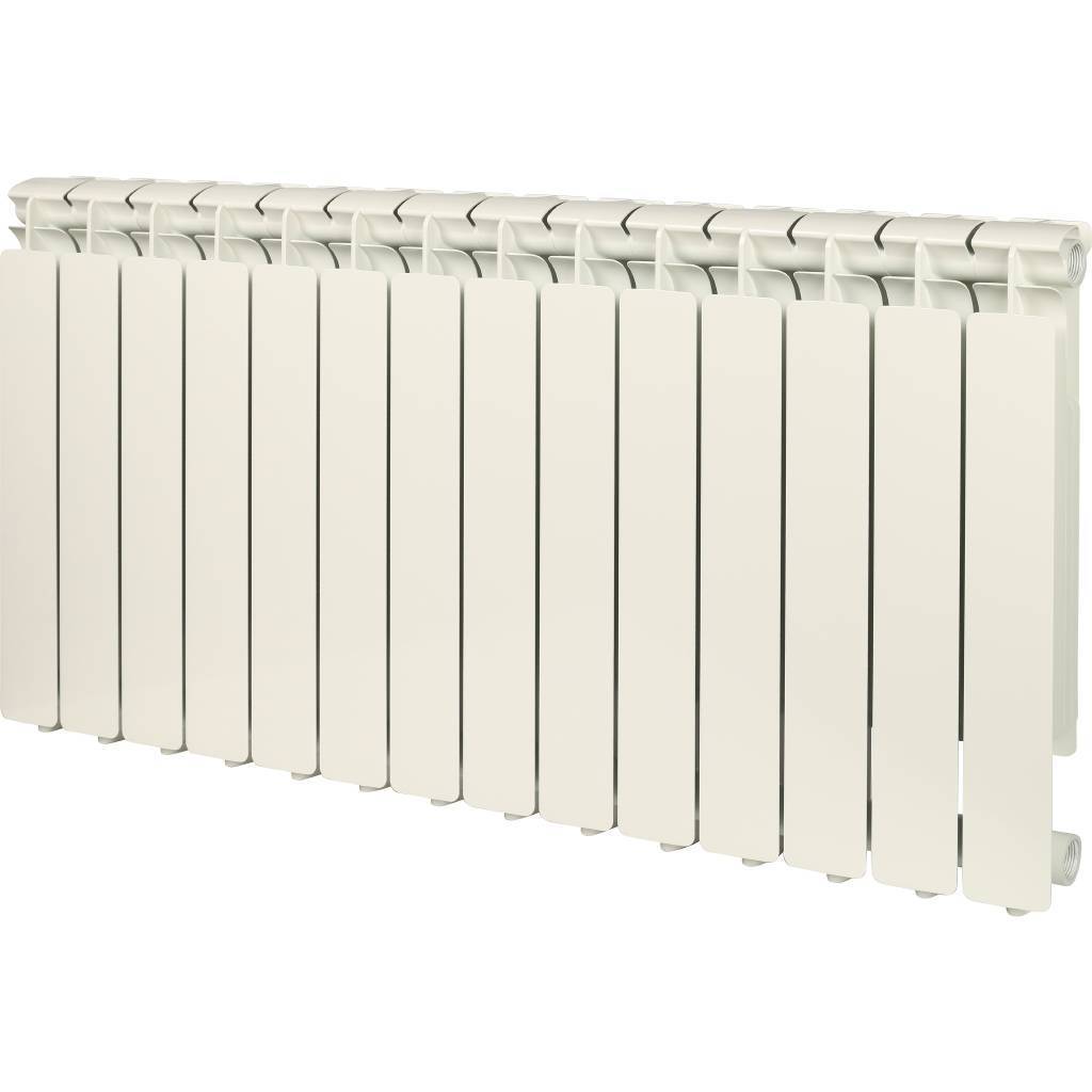 Радиатор алюминиевый STOUT Bravo 500 14 секций боковое подключение RAL9010