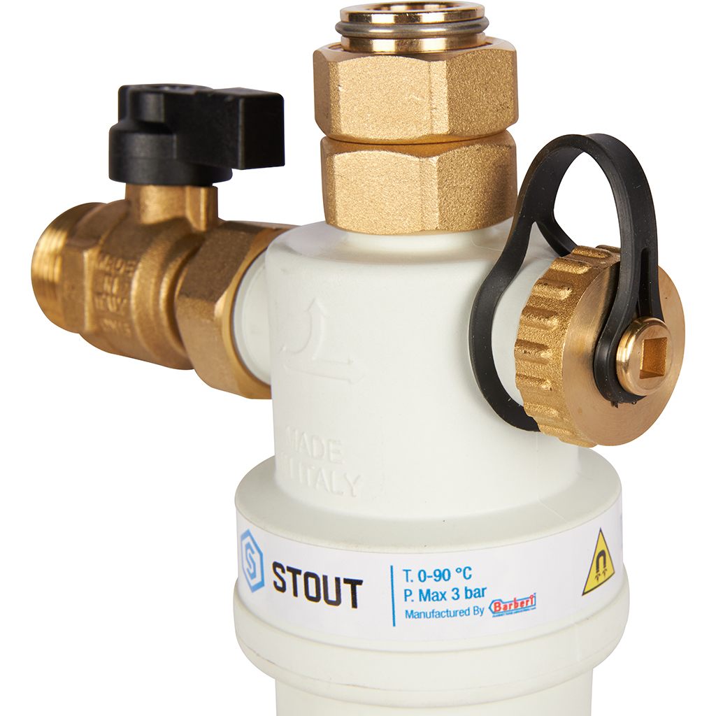 Фильтр -шламоотделитель с магнитом для настенных котлов STOUT G 3/4M-G 3/4RN-G 3/4M,. Фото 5