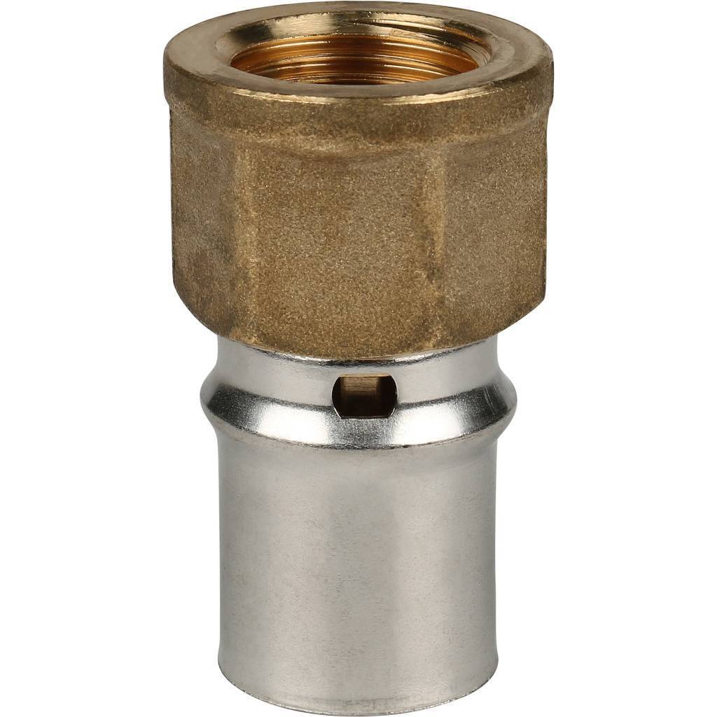 Переходник STOUT с внутренней резьбой 1/2 х20 для металлопластиковых труб прессовой. Фото 3