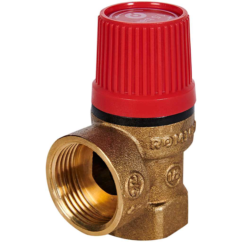 Клапан предохранительный ROMMER для отопления 1,5 бар 1/2 х3/4