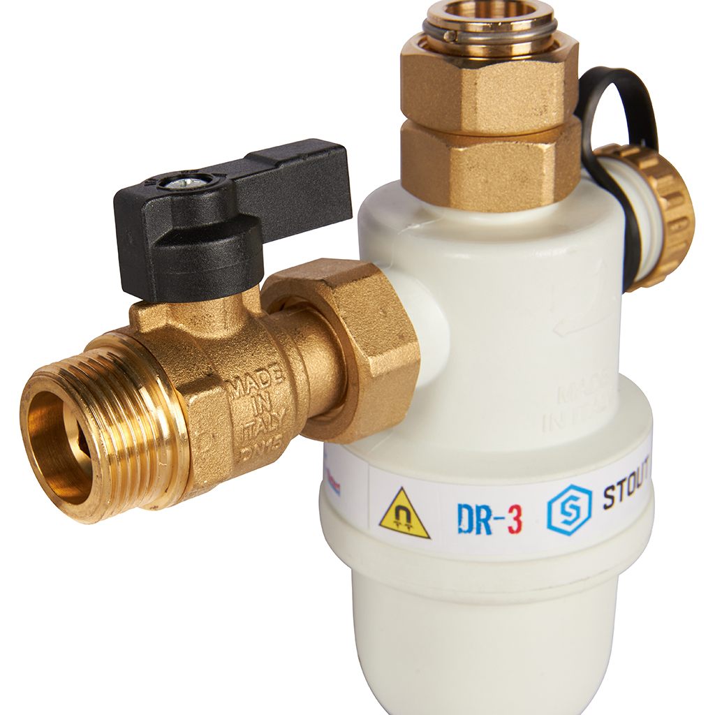 Фильтр -шламоотделитель с магнитом для настенных котлов STOUT G 3/4M-G 3/4RN-G 3/4M,. Фото 4