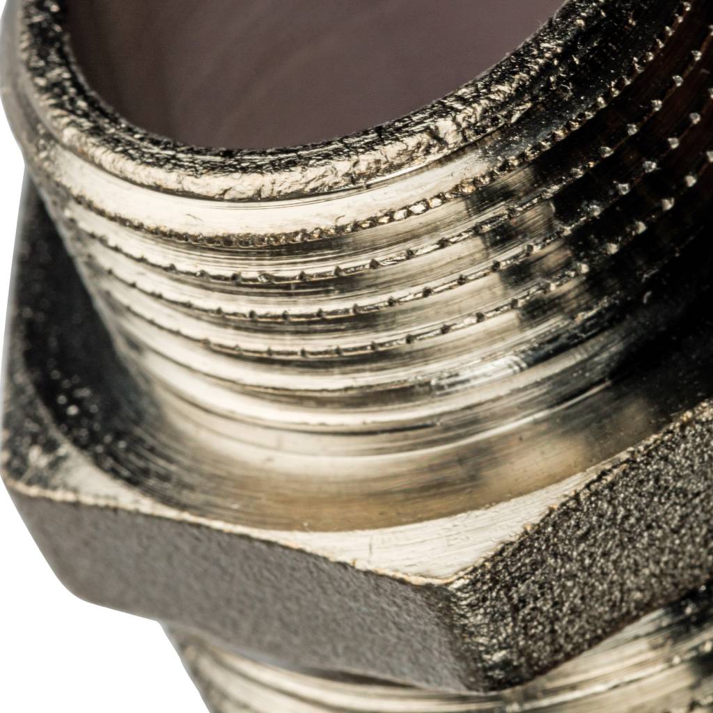 Ниппель НН STOUT переходной никелированный 1 X3/4. Фото 3