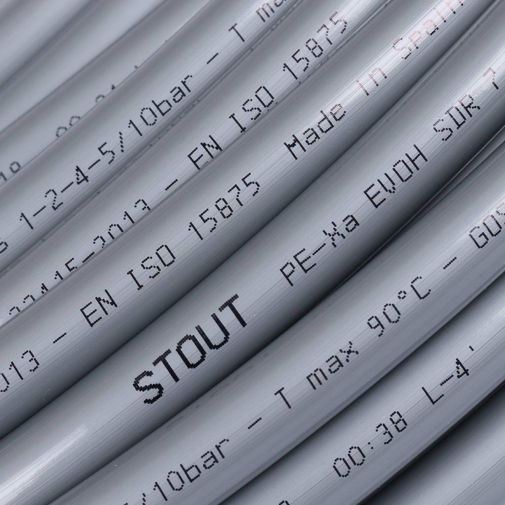 Труба из сшитого полиэтилена STOUT PEX 16х2,2 (бухта 240 метров, серая). Фото 1