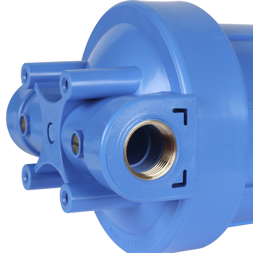 Корпус 10ВВ AquaFilter AQM вход 1  FH10B1-B-WB фильтр в сборе (колба, ключ, кронштейн, манометр) без картриджа. Фото 4