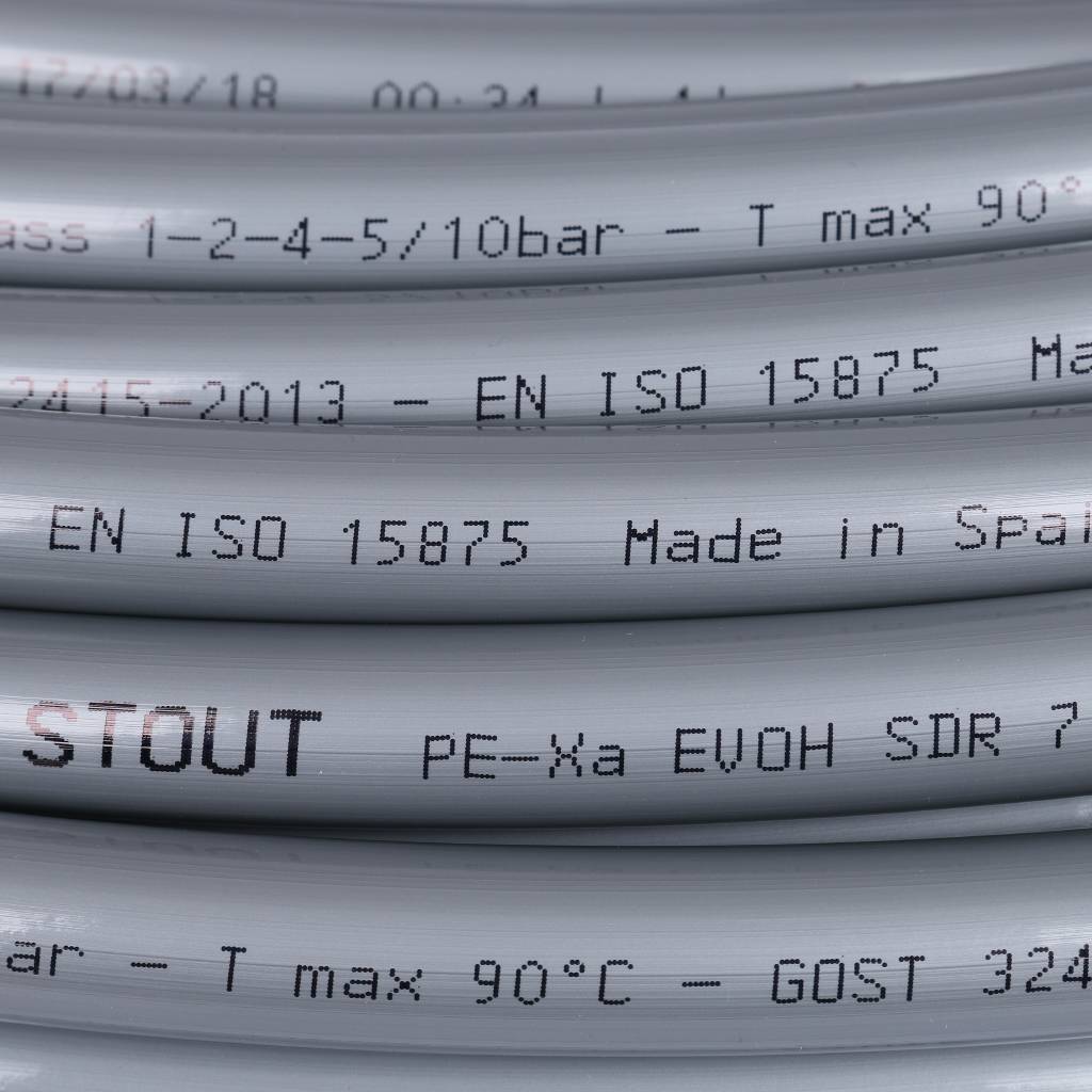 Труба из сшитого полиэтилена STOUT PEX 16х2,2 (бухта 240 метров, серая). Фото 2