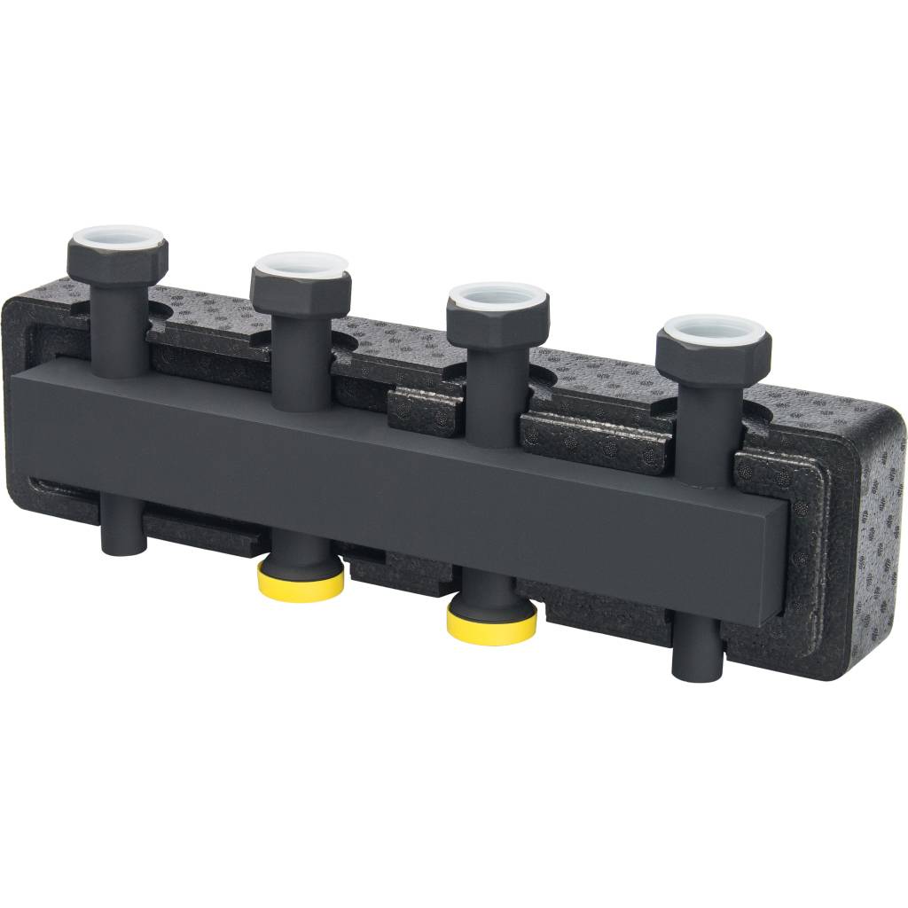 Стальной распределительный коллектор STOUT SDG-0016 2 отопительных контура, в теплоизоляции DN 25. Фото 3