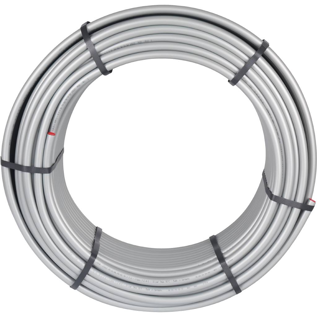 Труба стабильная STOUT PEX 20x2,9 (бухта 100 м), серая. Фото 1