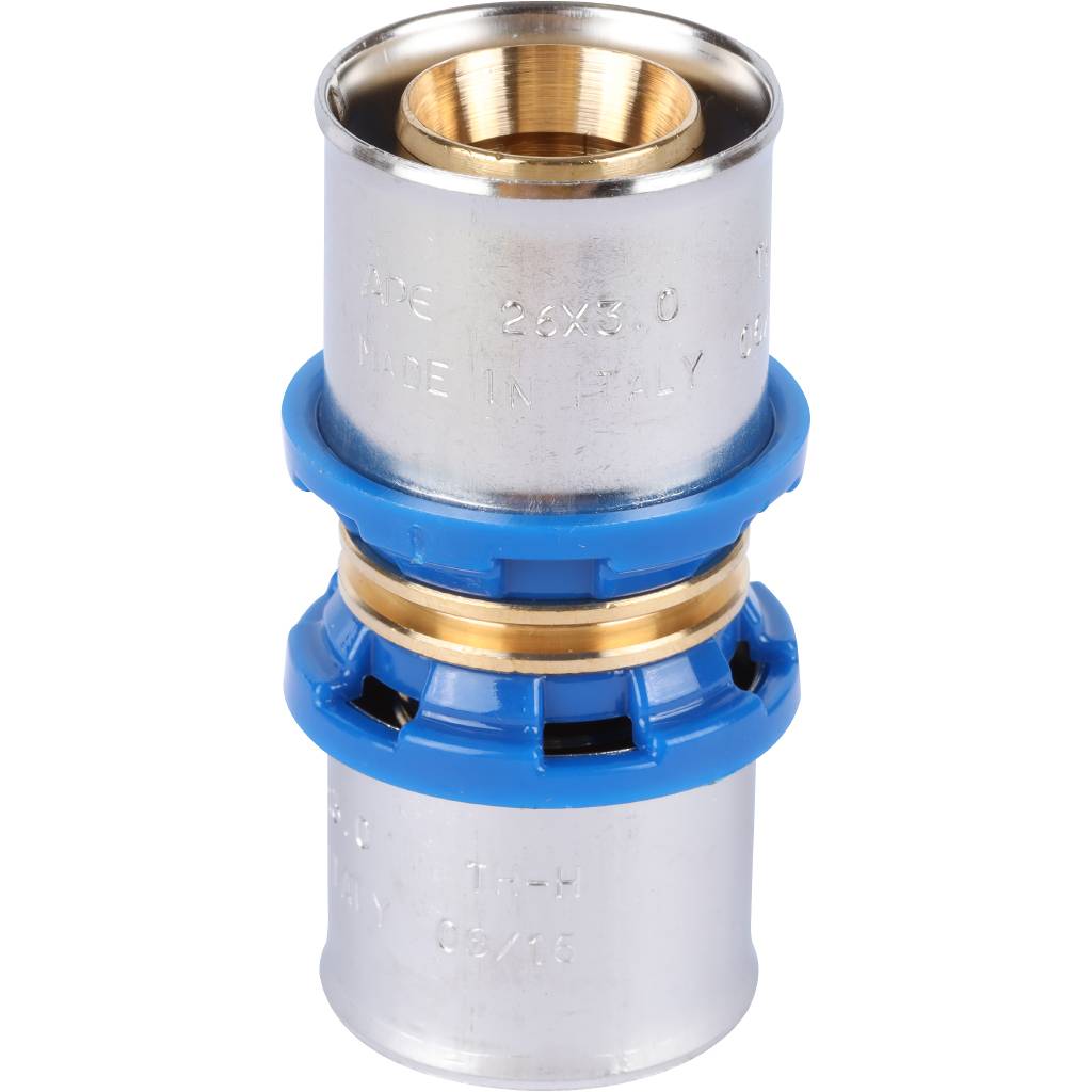 Муфта APE соединительная равнопроходная 26х26 для металлопластиковых труб прессовой