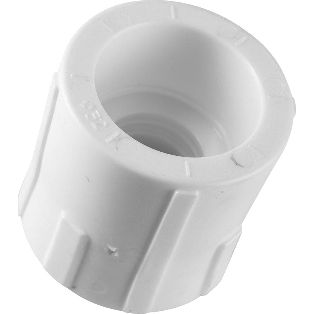Муфта комбинированная Политэк 32х3/4 наруж. резьба для полипропиленовых труб под сварку (цвет белый). Фото 5